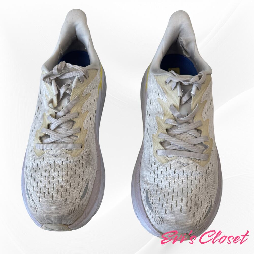 Hoka One One Clifton 8 Road Running Shoes Colorway: Blanc De Blanc  White